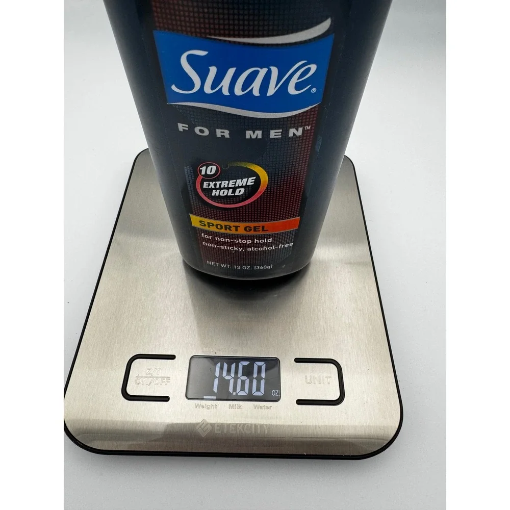 Suave For Men Sport Gel Extreme Hold 10 Alcohol Free Hair Styling Gel 13oz HTF